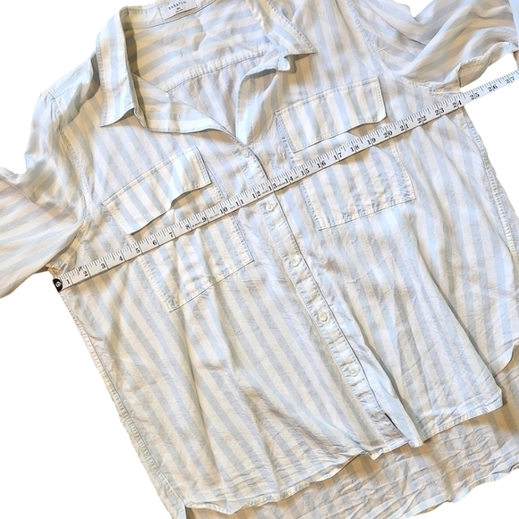 BABATON STRIPED BUTTON DOWN TOP 2XL - Picture 3 of 11